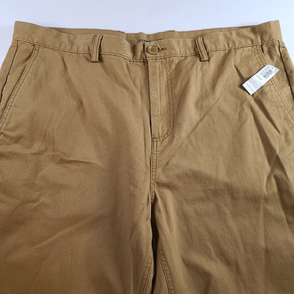 Old Navy Mens Straight Leg Brown Khakis 40x32